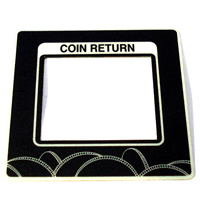 COIN RETURN SERVICE DOOR BEZEL LABEL BEVMAX / MPN - 80385725 